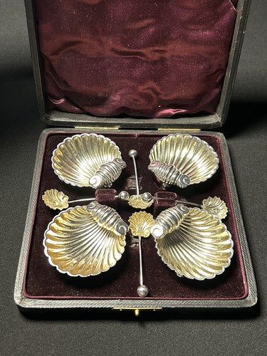 925 silber muschel salieren - silber,