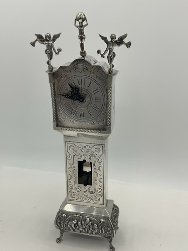 Antike tisch standuhr silber - tisch-,