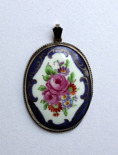 Jugendstil porzellan anhänger - jugendstil,