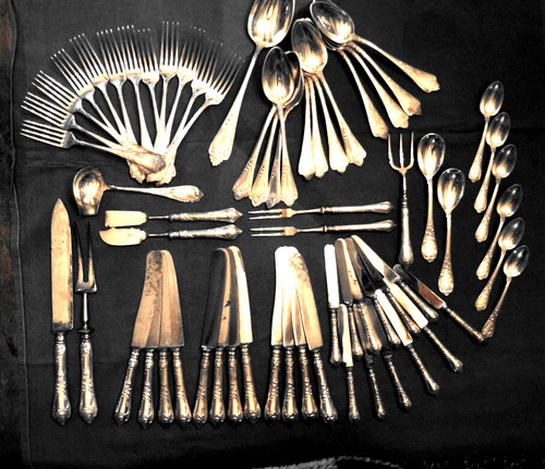 Tafelsilber teile um 1900 - tafelsilber, 65