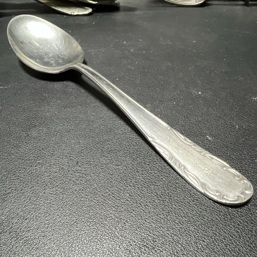 Antiker löffel silberfarben - löffel,