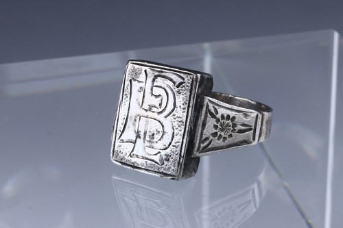 Monogrammring silberring - monogrammring,