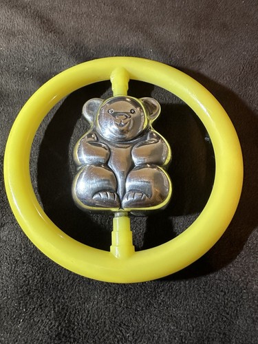 Babyrassel teddybär vintage - babyrassel,