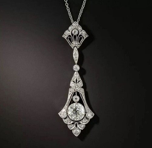 Art deco stil runder - 2,75, kt
