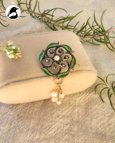 Antike jugendstil brosche - jugendstil-brosche, aus