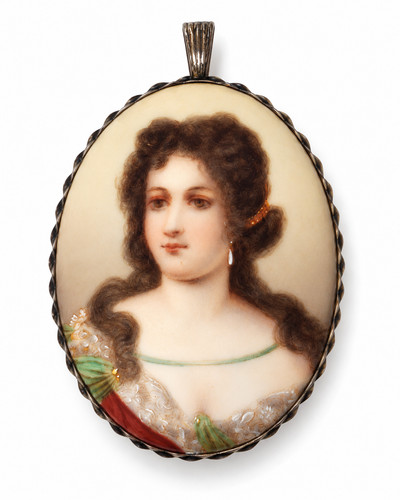 Porzellanminiatur hortense - porzellanminiatur,