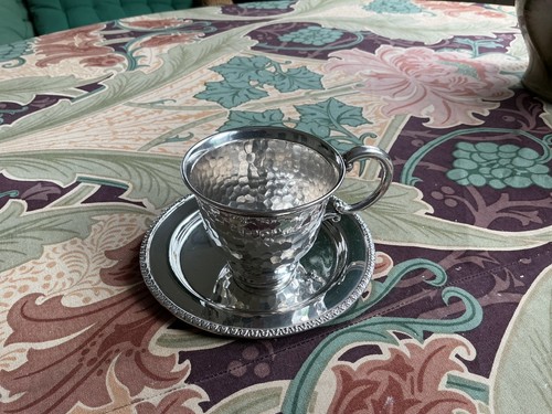 Silbertasse mit silber - silbertasse,