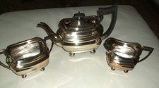 Antikes silbernes 3 teiliges