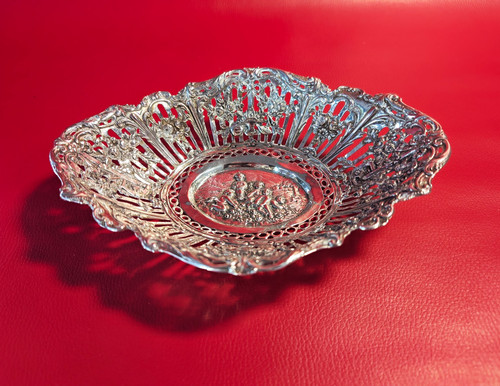 Silber zierschale mit floralem - zierschale,