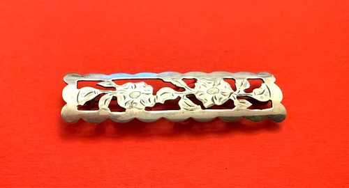 Florale brosche 835er silber - florale, brosche,