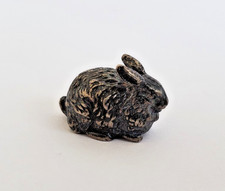 Alte Silber Hasen Miniatur