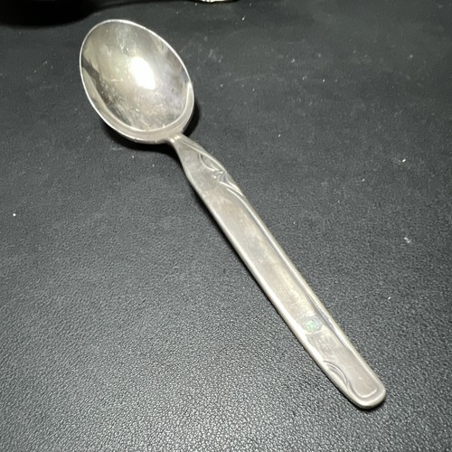Antiker löffel silberfarben - löffel,