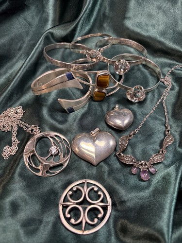 Antikes silberschmuck set - antikes, silberschmuck-set