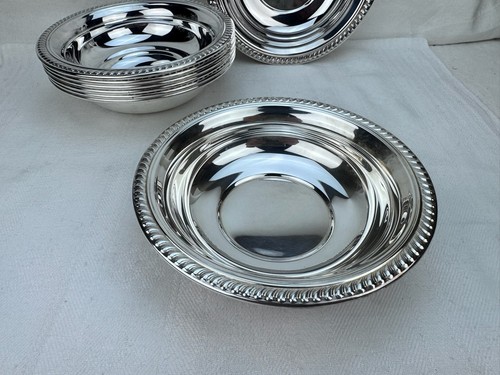 10 versilberten schalen - 1,