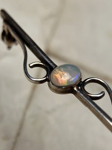 Brosche opal silber - „lf“,